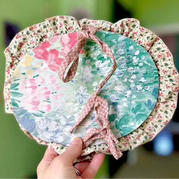 Vintage Grandmother Cottagecore Farmhouse Sewn Stitched Teapot Kettle Decor - Picture 3 of 5